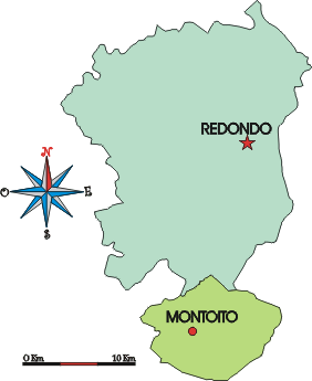 Mapa administrativo do municpio de Redondo
