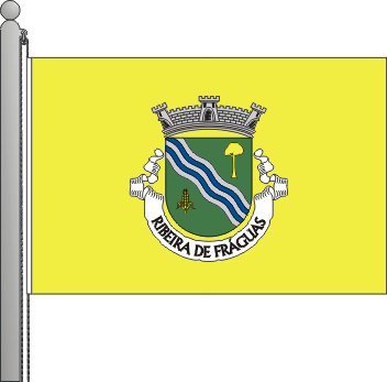 Bandeira da freguesia de Ribeira de Frguas