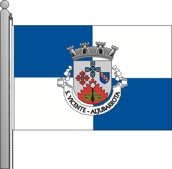 Bandeira da freguesia de So Vicente de Aljubarrota