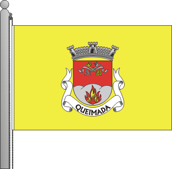 Bandeira da freguesia de Queimada