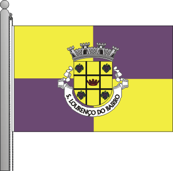 Bandeira da freguesia de So Loureno do Bairro