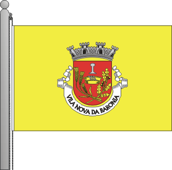 Bandeira da freguesia de Vila Nova da Baronia