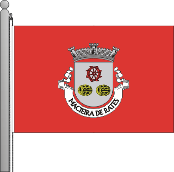 Bandeira da freguesia de Macieira de Rates