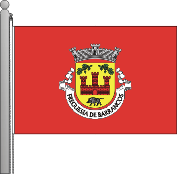 Bandeira da freguesia de Barrancos