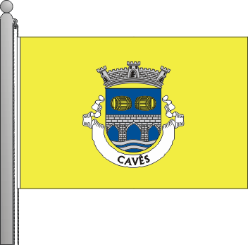 Bandeira da freguesia de Cavs