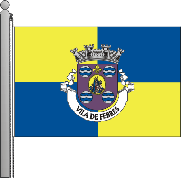 Bandeira da freguesia de Febres