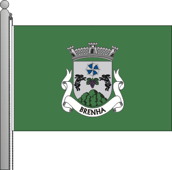 Bandeira da freguesia de Brenha