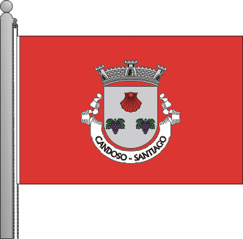 Bandeira da freguesia de Santiago de Candoso