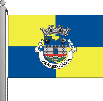 Bandeira da freguesia de Carvoeiro