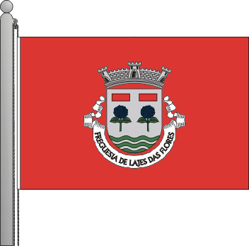 Bandeira da freguesia de Lajes das Flores