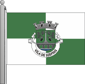 Bandeira da freguesia de Serpins