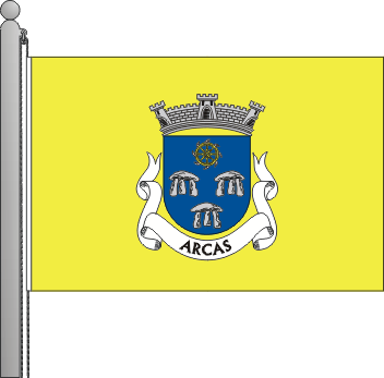 Bandeira da freguesia de Arcas