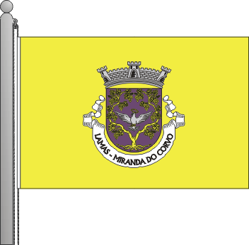 Bandeira da freguesia de Lamas