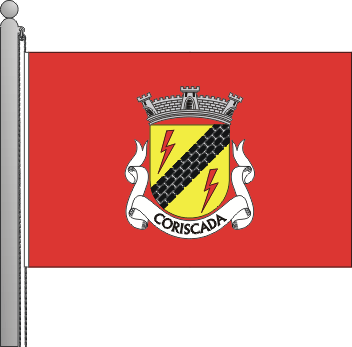 Bandeira da freguesia de Coriscada