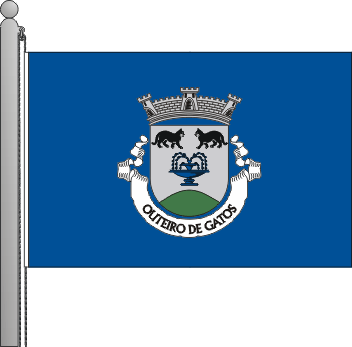 Bandeira da freguesia de Outeiro de Gatos
