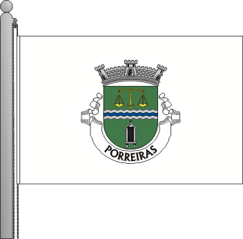 Bandeira da freguesia de Porreiras