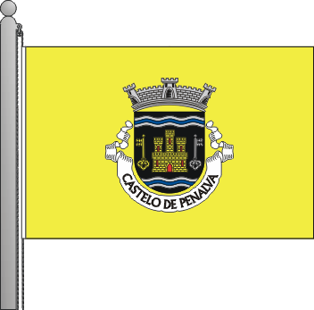 Bandeira da freguesia de Castelo de Penalva