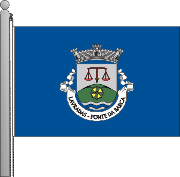 Bandeira da freguesia de Lavradas