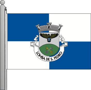 Bandeira da freguesia de Lomba de So Pedro