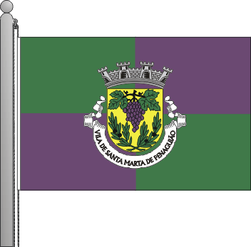 Bandeira do municpio de Santa Marta de Penaguio
