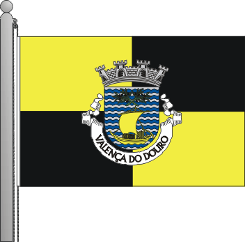 Bandeira da freguesia de Valena do Douro
