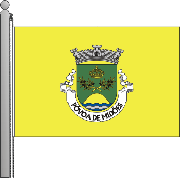 Bandeira da freguesia de Pvoa de Mides