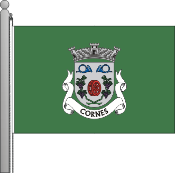 Bandeira da freguesia de Cornes