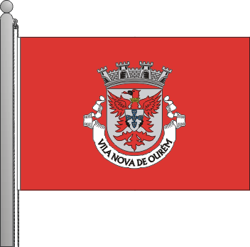 Bandeira do municpio de Vila Nova de Ourm