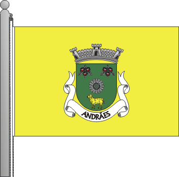 Bandeira da freguesia de Andres