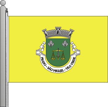 Bandeira da freguesia de So Miguel de Prado