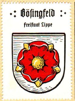 Wappen von Bösingfeld/Coat of arms (crest) of Bösingfeld