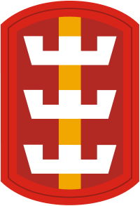 Coat of arms (crest) of 130th Engineer Brigade, US Army
