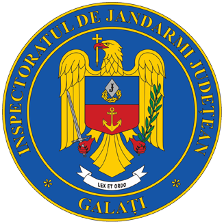 Coat of arms (crest) of Galați County Gendarmerie Inspectorate