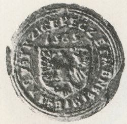 Seal (pečeť) of Bystřice nad Pernštejnem