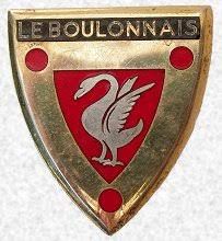 Coat of arms (crest) of the Frigate Le Boulonnais (F763), French Navy