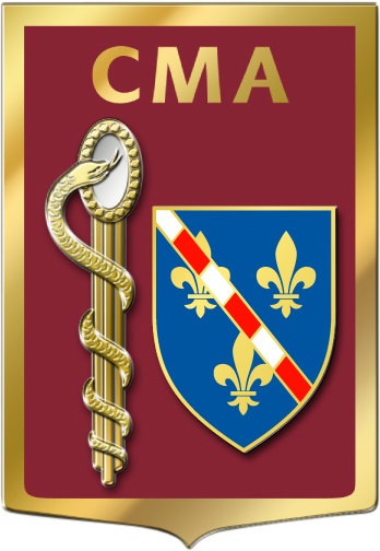 Coat of arms (crest) of the Armed Forces Military Medical Centre Evreux, France