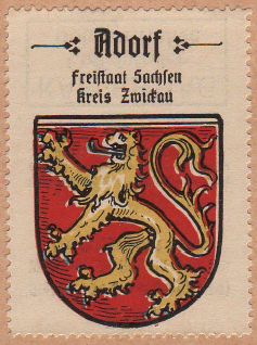 Wappen von Adorf (Vogtland)/Coat of arms (crest) of Adorf (Vogtland)