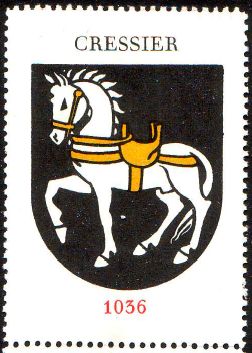 Wappen von/Blason de Cressier (Fribourg)