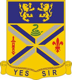 Arms of 201st Field Artillery Regiment, West Virginia Army National Guard