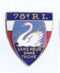 Coat of arms (crest) of the 78th Infantry Regiment, French Army