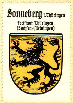 Wappen von Sonneberg/Coat of arms (crest) of Sonneberg