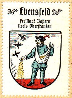 Wappen von Ebensfeld/Coat of arms (crest) of Ebensfeld