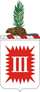 Coat of arms (crest) of the 3rd Engineer Battalion, US Army