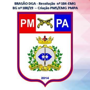 Coat of arms (crest) of General Administration Department, Military Police of Pará