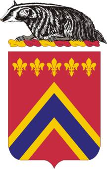 Arms of 120th Field Artillery Regiment, Wisconsin Army National Guard