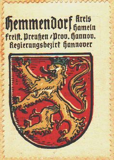 Wappen von Hemmendorf (Salzhemmendorf)/Coat of arms (crest) of Hemmendorf (Salzhemmendorf)