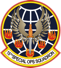 Coat of arms (crest) of the 15th Special Operations Squadron, US Air Force