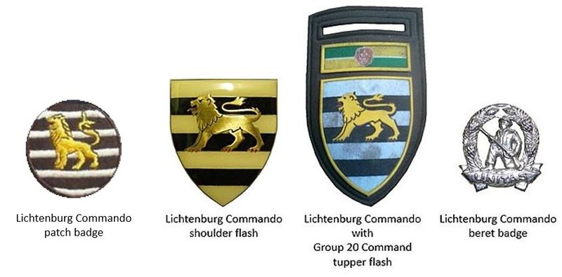 Coat of arms (crest) of the Lichtenburg Commando, South African Army