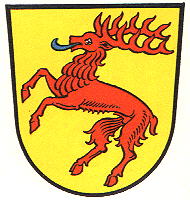 Wappen von Hirschhorn (Neckar) / Arms of Hirschhorn (Neckar)