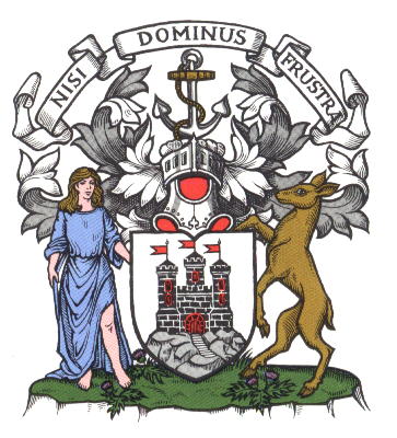 edinburgh arms coat crest city scotland official frustra dominus nisi edinburg latin blazon symbols royal